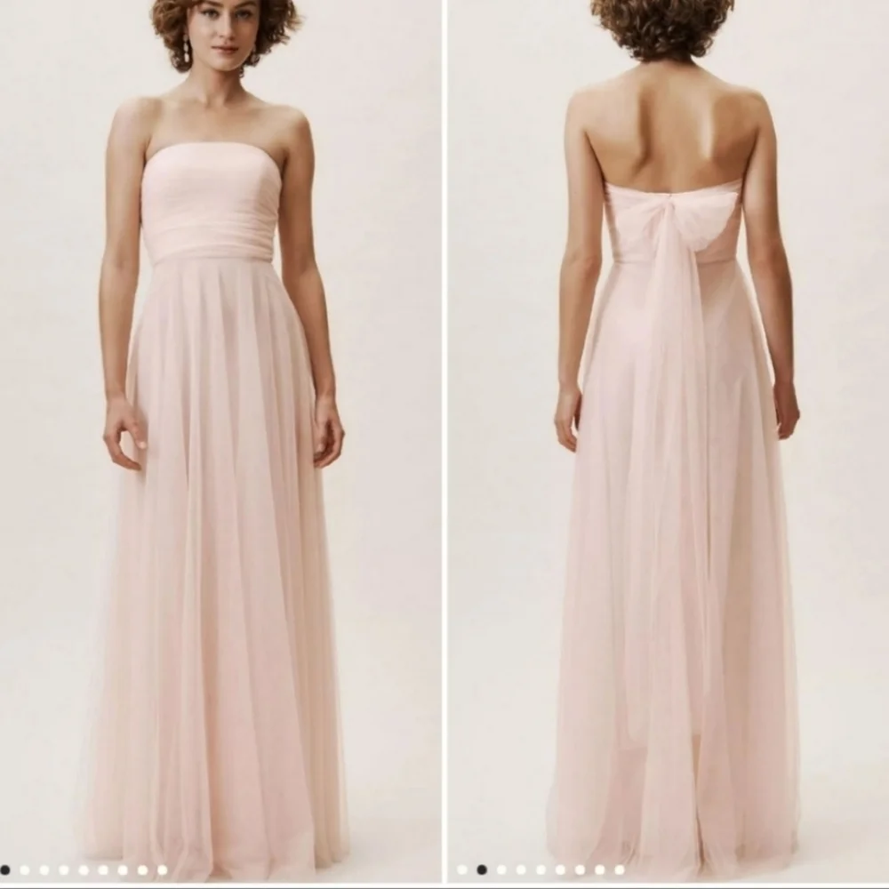 BHLDN × Jenny Yoo Ryder Strapless Open Back Convertible Dress Size 2 Blu… - Picture 1 of 8